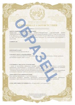 Образец Сертификат СТО 01.064.00220722.2-2020 Полевской Сертификат СТО 01.064.00220722.2-2020 